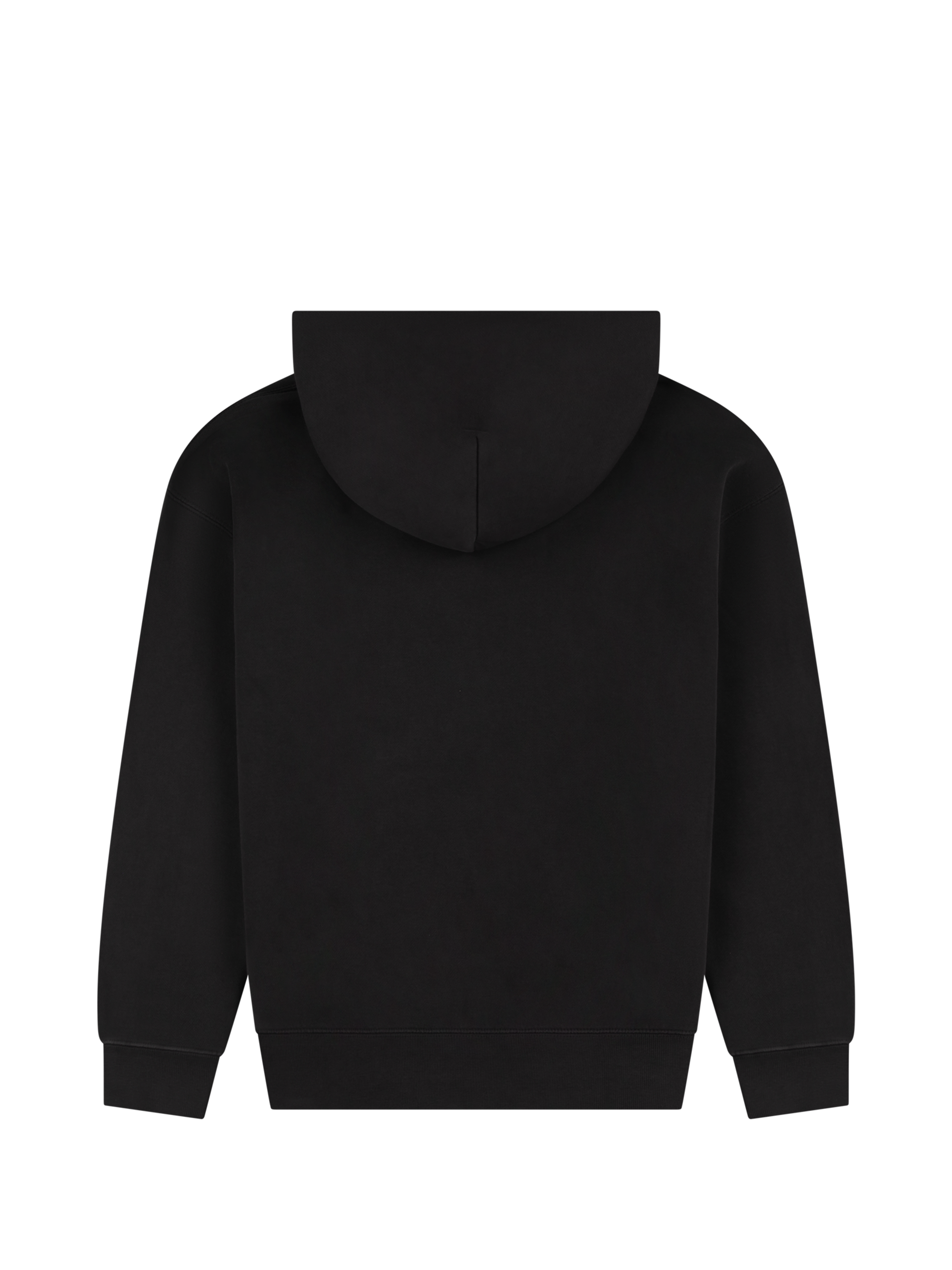 LY black zip-up hoodie back