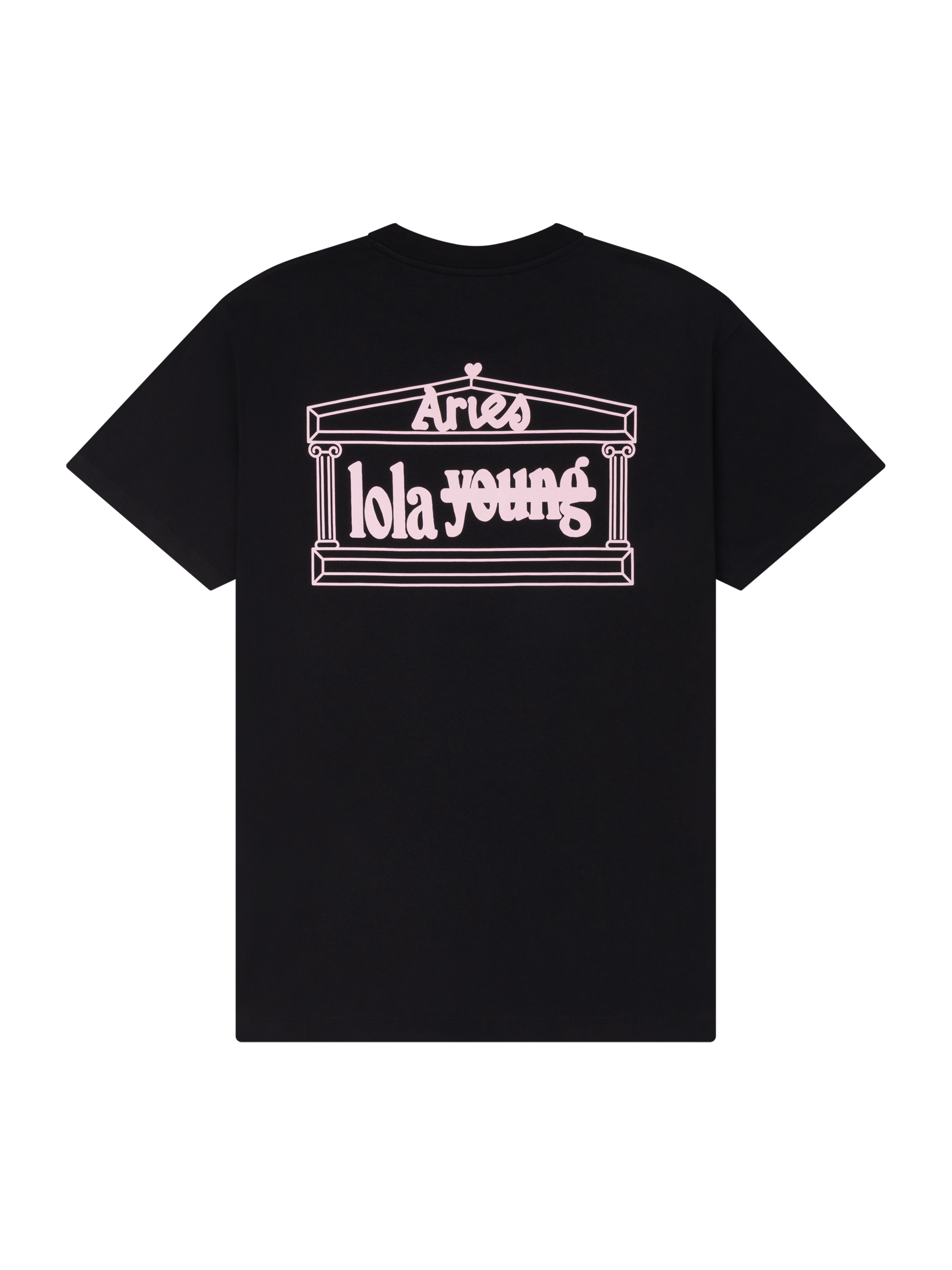 Aries x Lola Young Black Doll Print Tee Back