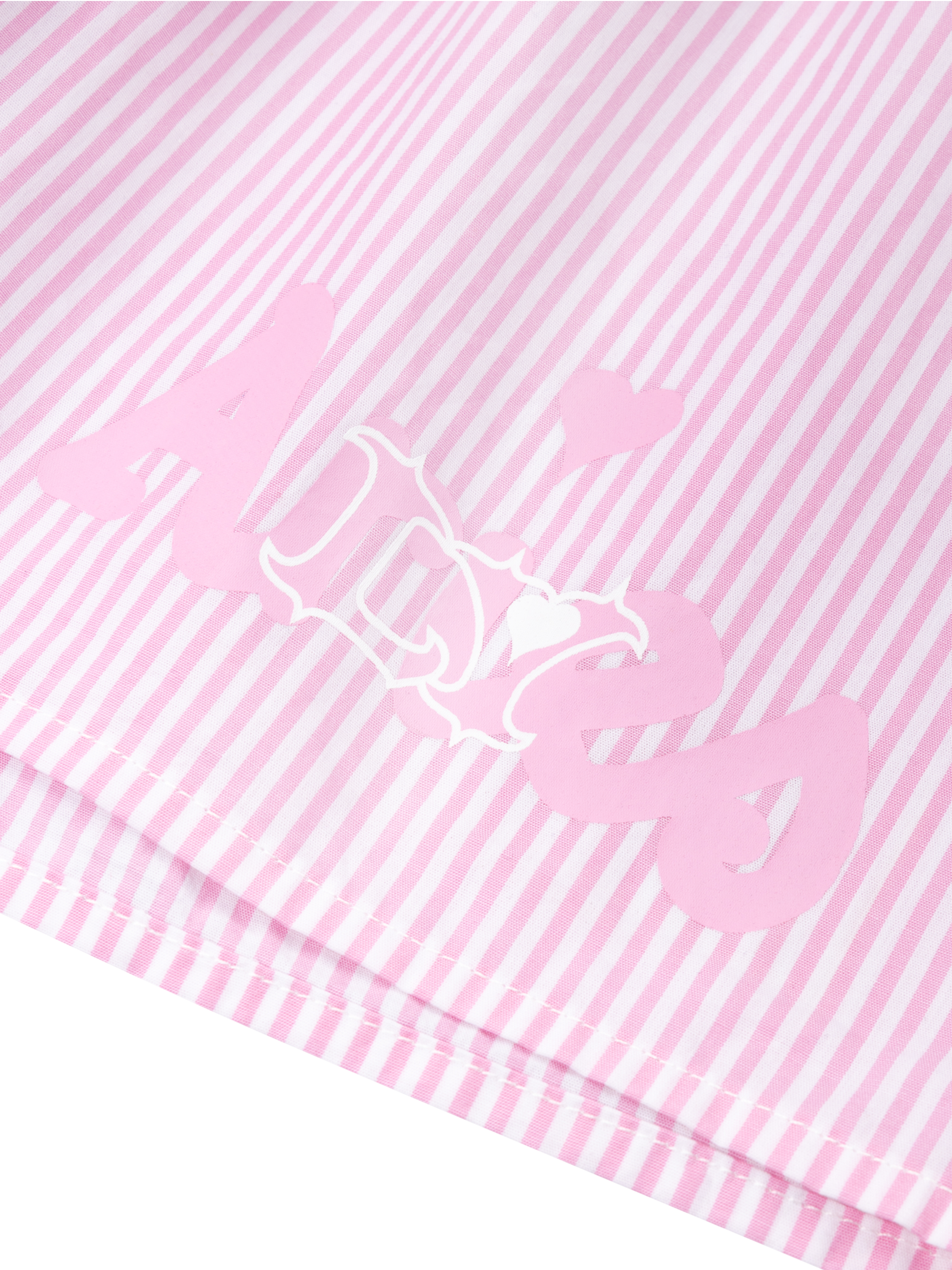 Aries x Lola Young Pink Boxer Shorts Front Detail