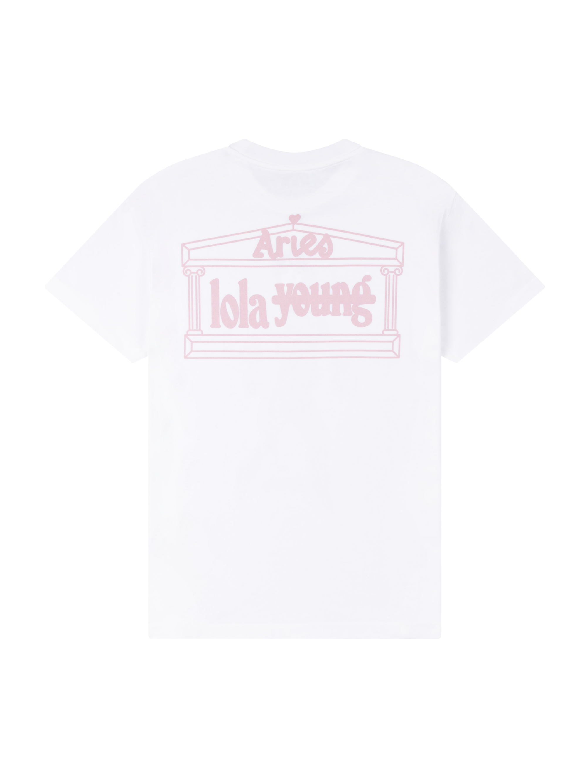 Aries x Lola Young White Doll Print Tee Back