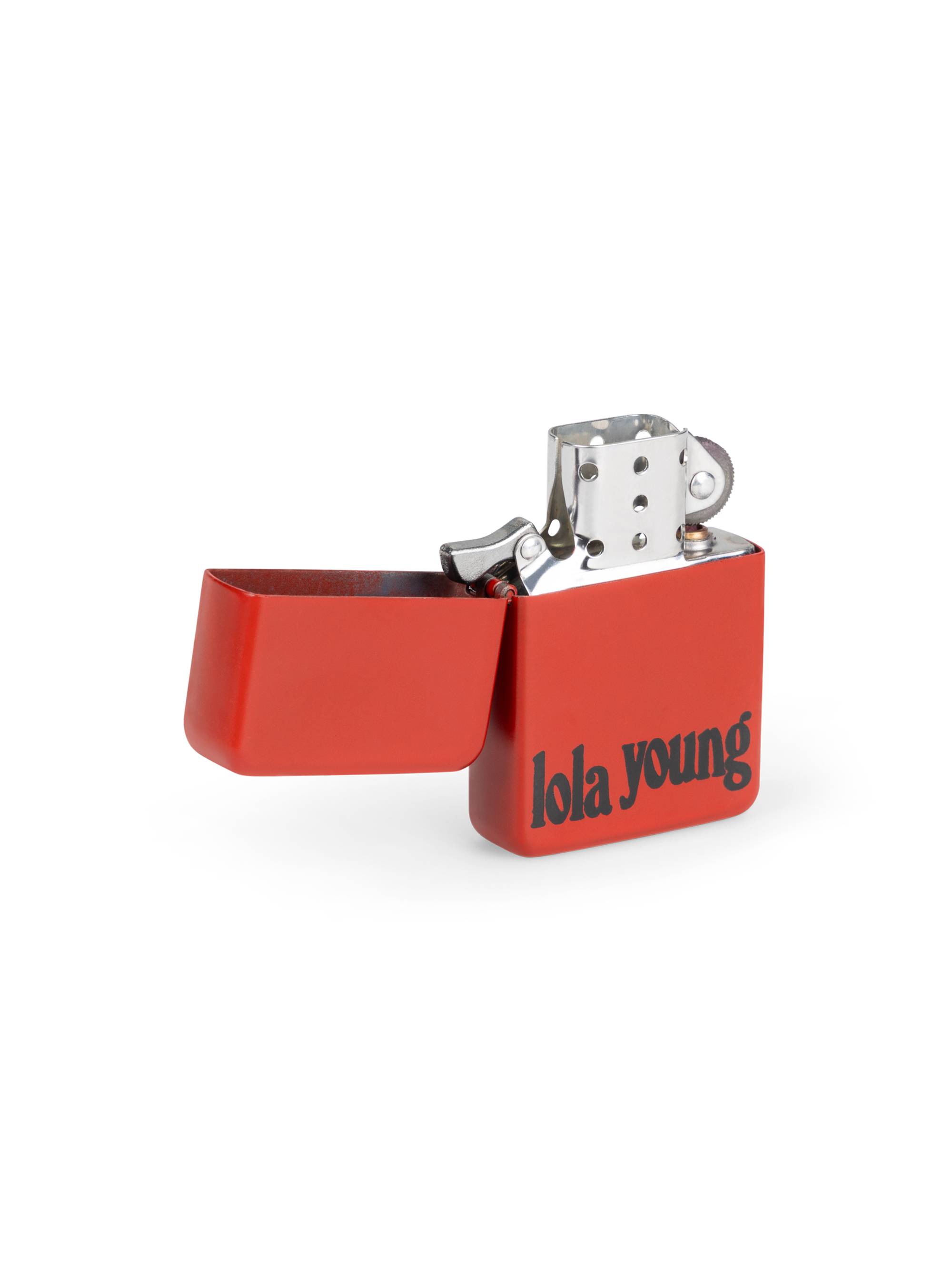 lola young red flip lighter open