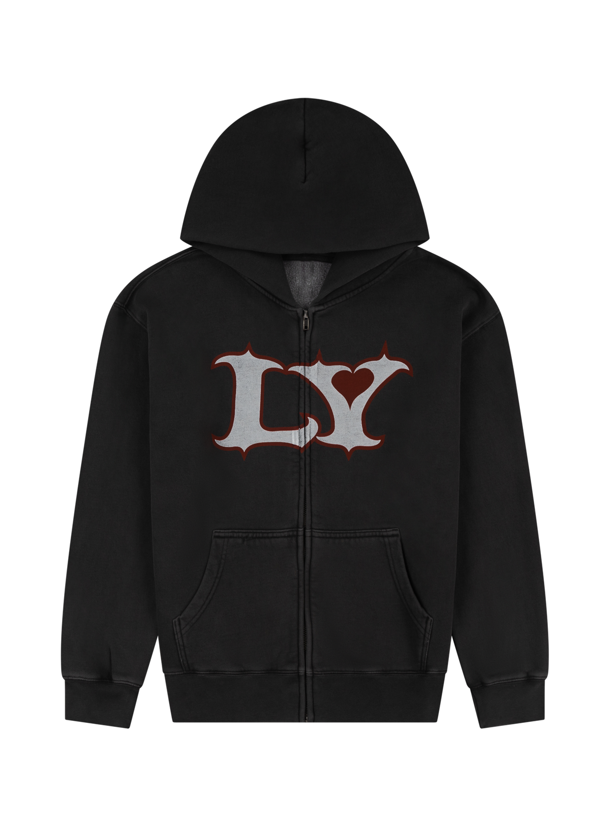 LY black zip-up hoodie - Lola Young Official Store