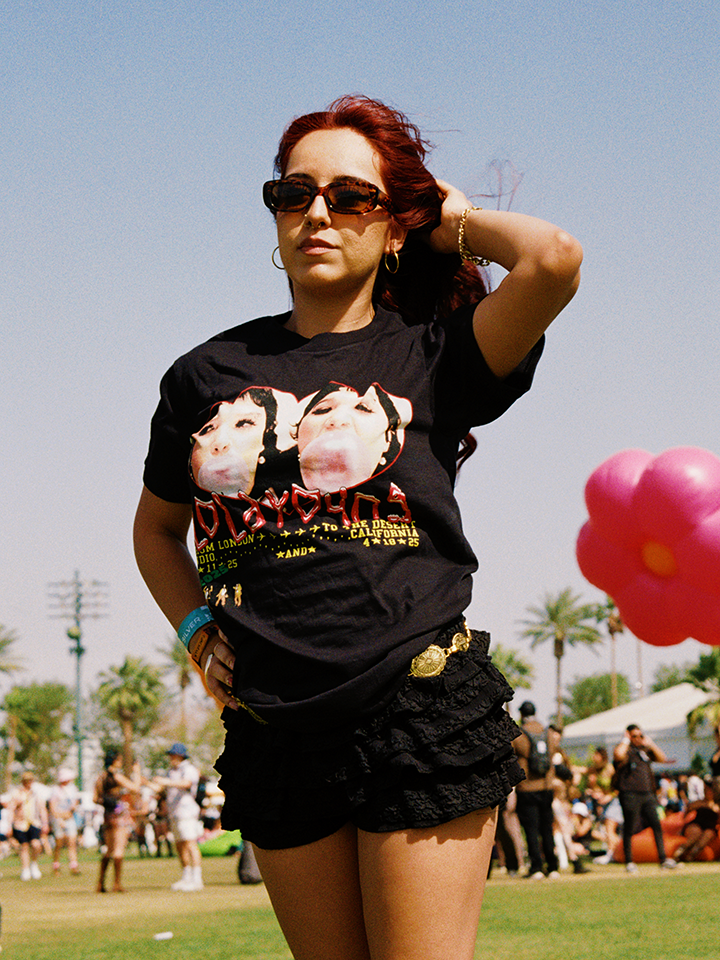 Exclusive Coachella Cake Black T-Shirt lifestyle 3