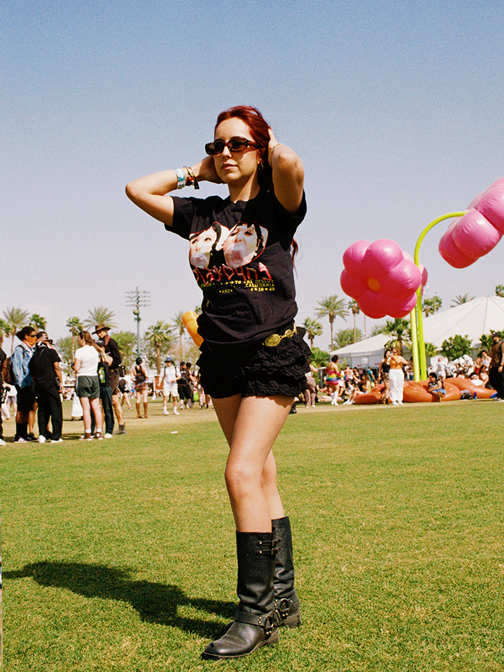 Exclusive Coachella Cake Black T-Shirt lifestyle 2
