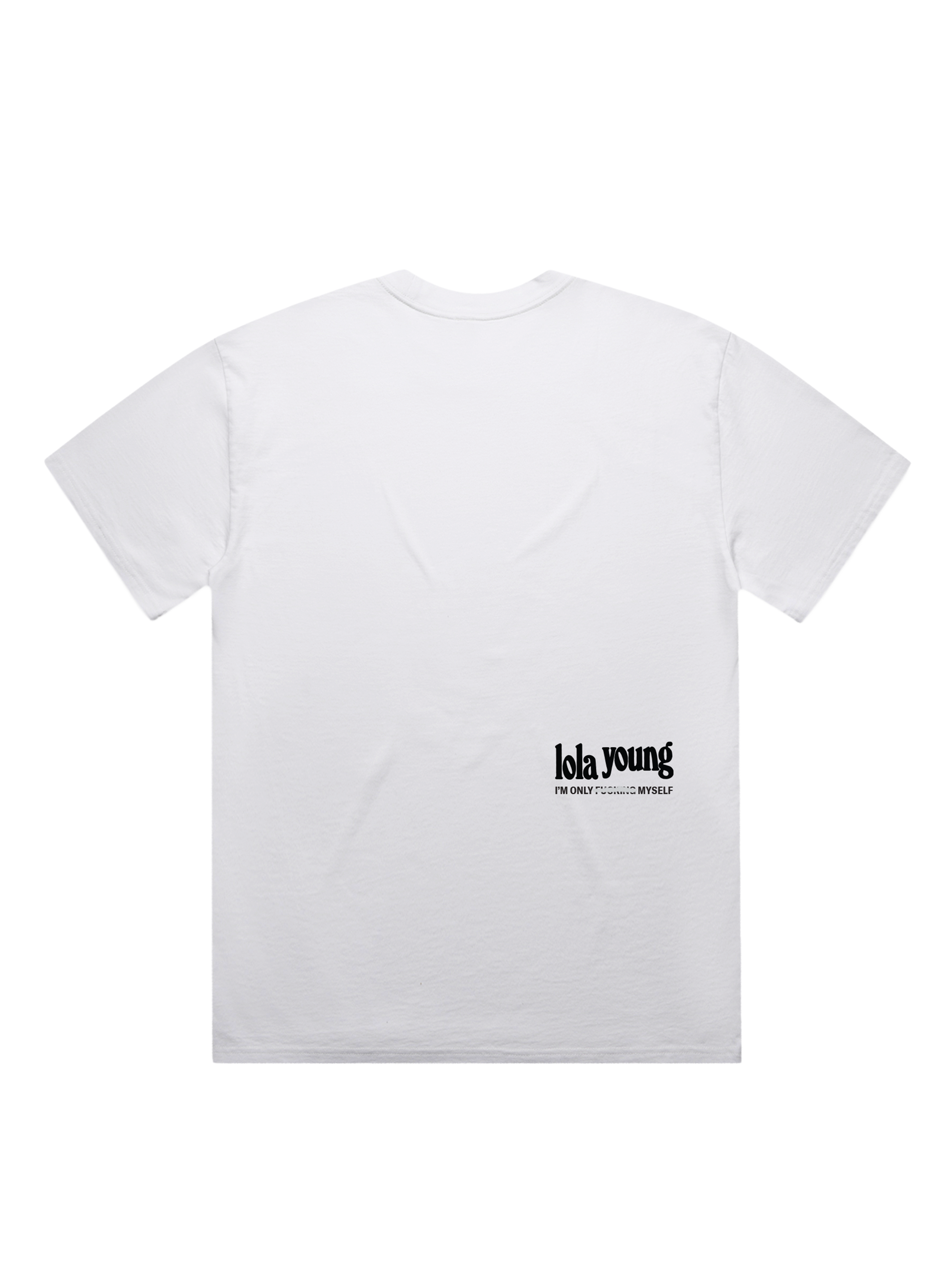 White Doll Print T-Shirt Back
